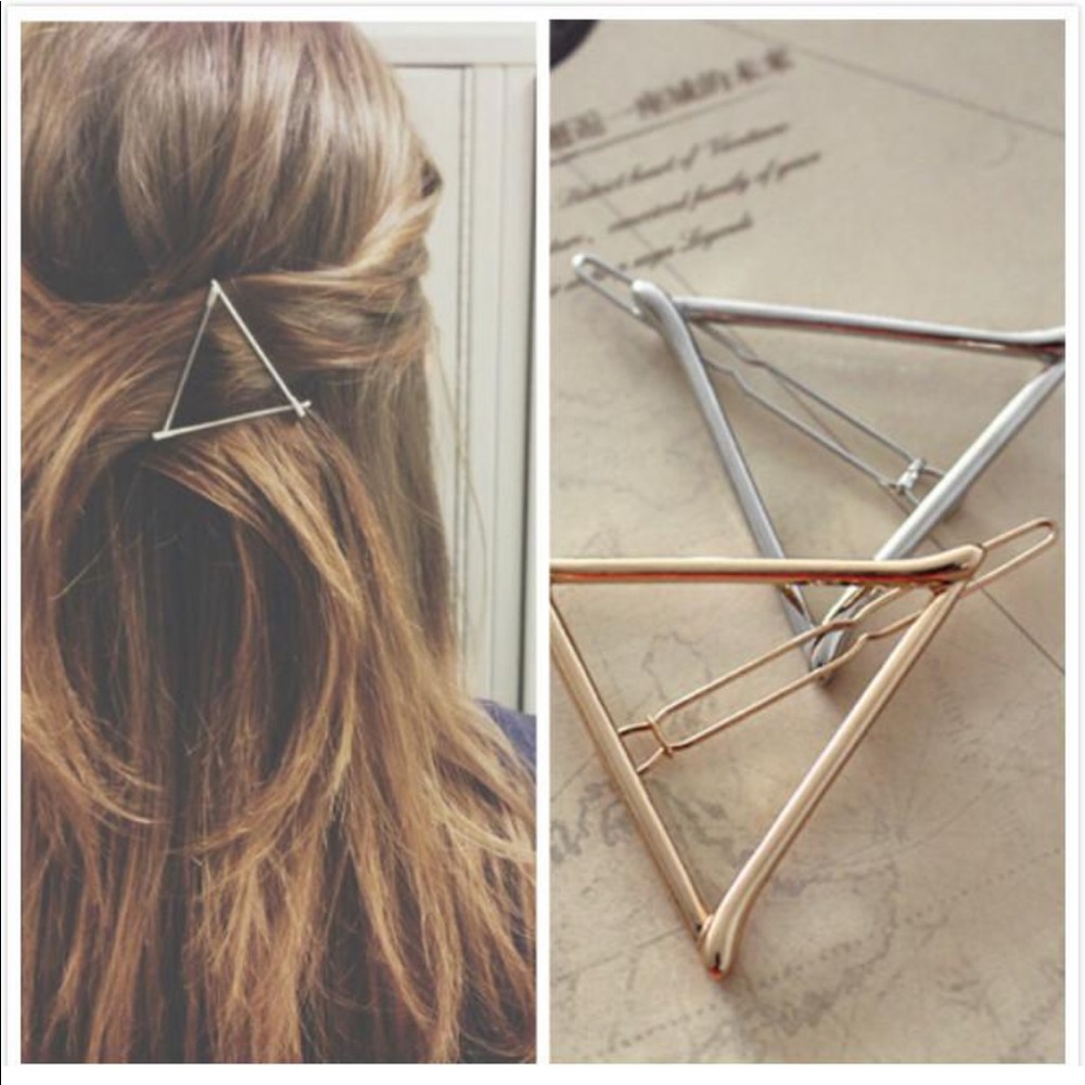 Gold triangle hair Barrett